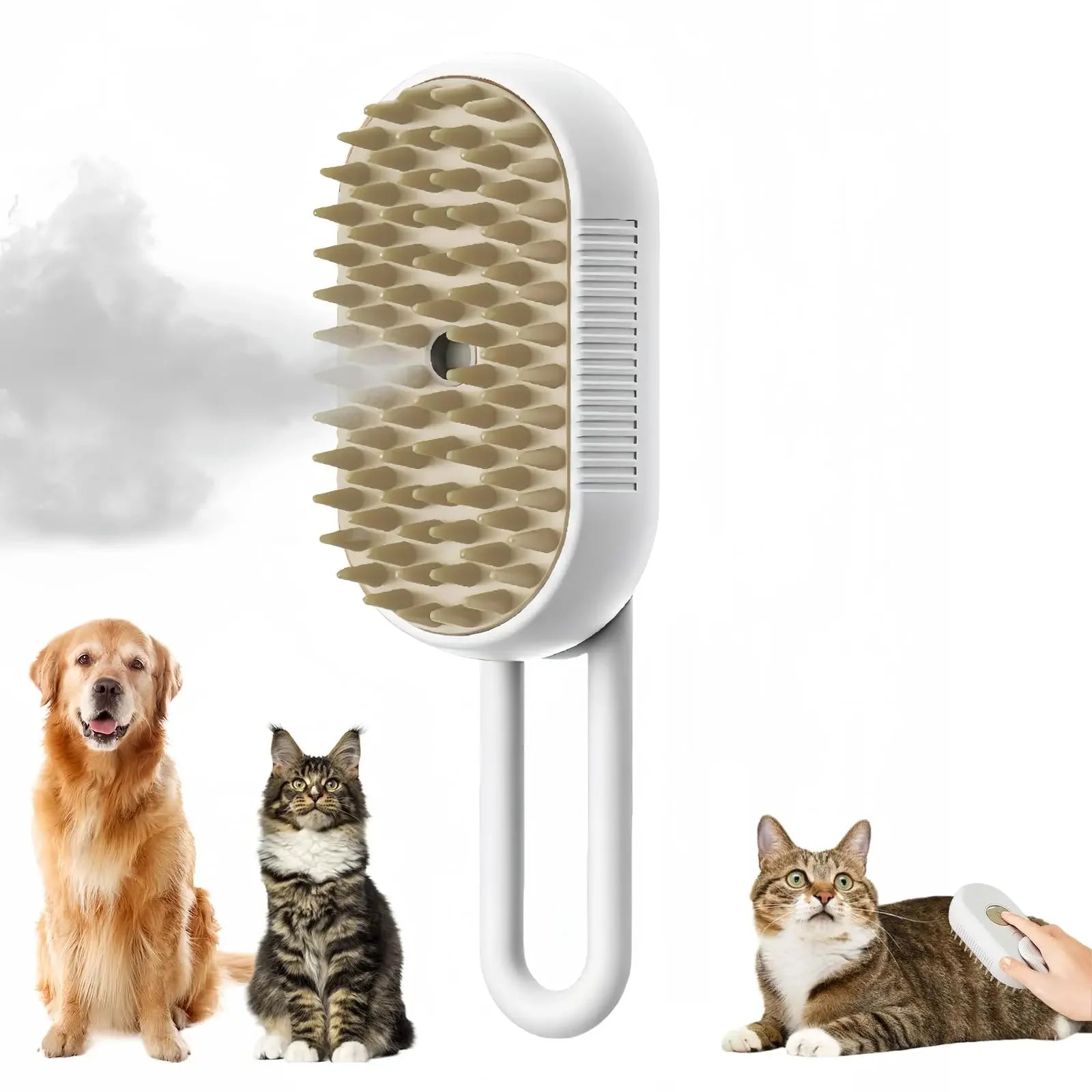Noble Steam Brush.
Escova inteligente com vapor para remover pelos e proporcionar uma experiência relaxante ao seu pet.